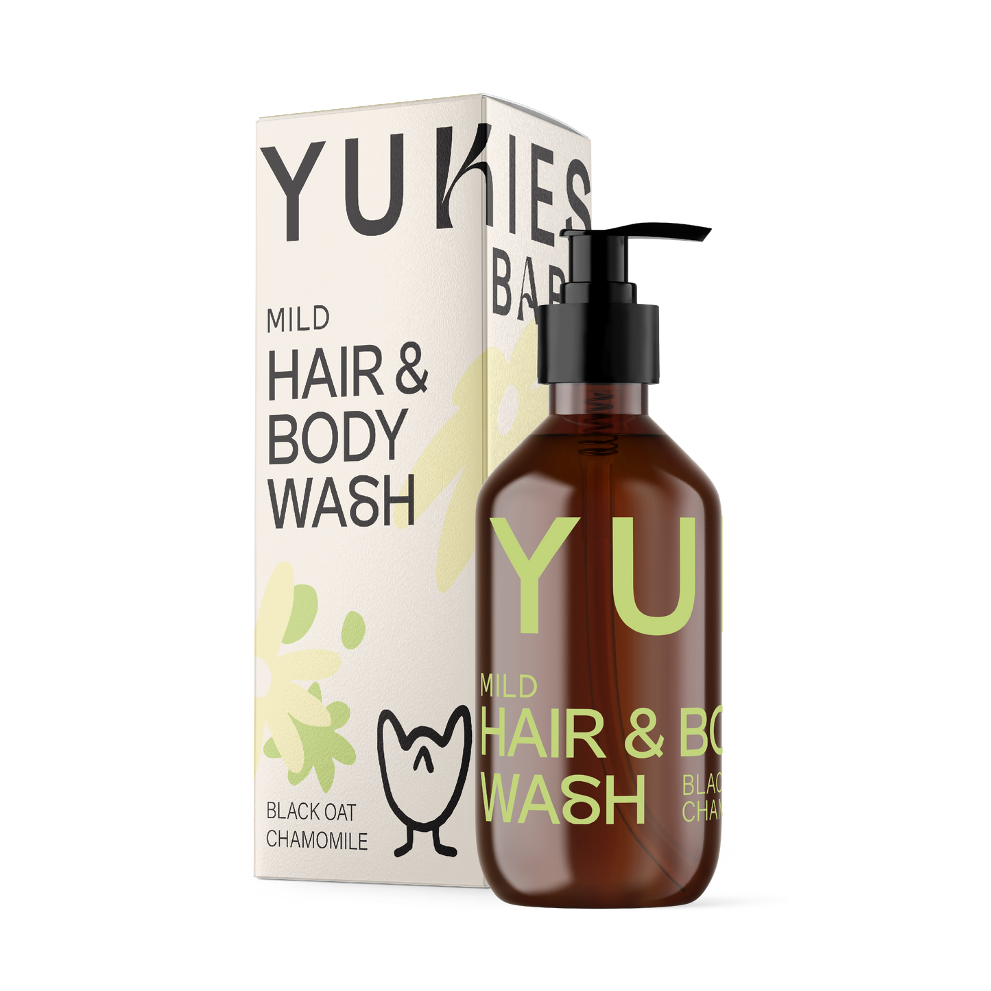 YUKIES Mild Hair & Body Wash 150ml